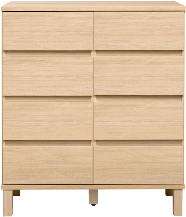 Sata lipasto nro 29. 92cm 8-ltk vaalea tammi, kantikas jalka