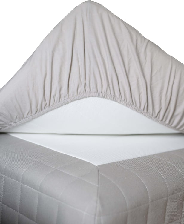 Louise muotoonommeltu lakana 90x200cm beige