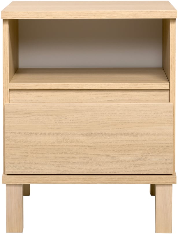 Sata lipasto nro 2. 47cm/1-ltk + avo vaalea tammi, kantikas jalka