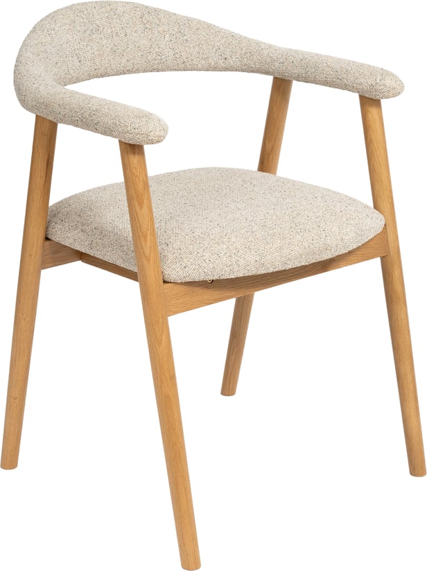 Nicola ruokapöydän tuoli, natural tammi / beige kangas