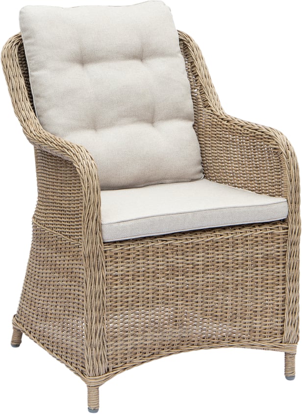 Haven ruokatuoli, natural polyrottinki / beige pehmuste