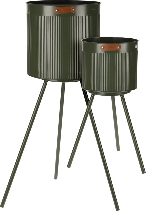 Metal ruukku jalustalla, 2kpl setti