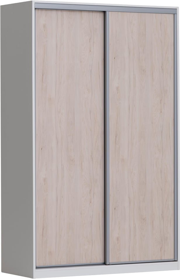 Doorit liukuovikomero + 2 x 74 cm levyovi 236x150x62, valkoinen