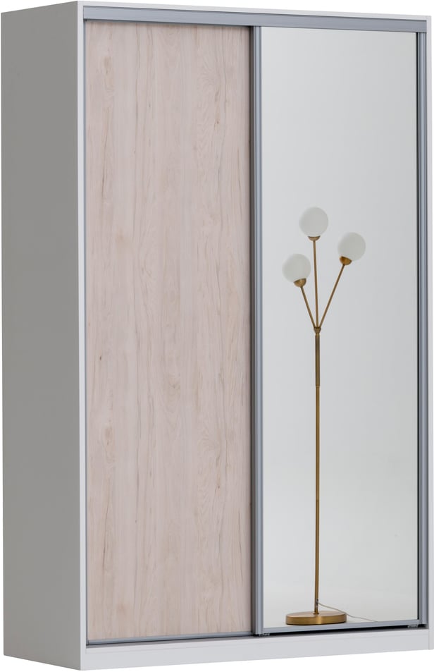 Doorit liukuovikomero + 1 x 74 cm levyovi 1 x 74 cm peiliovi 236x150x62, valkoinen
