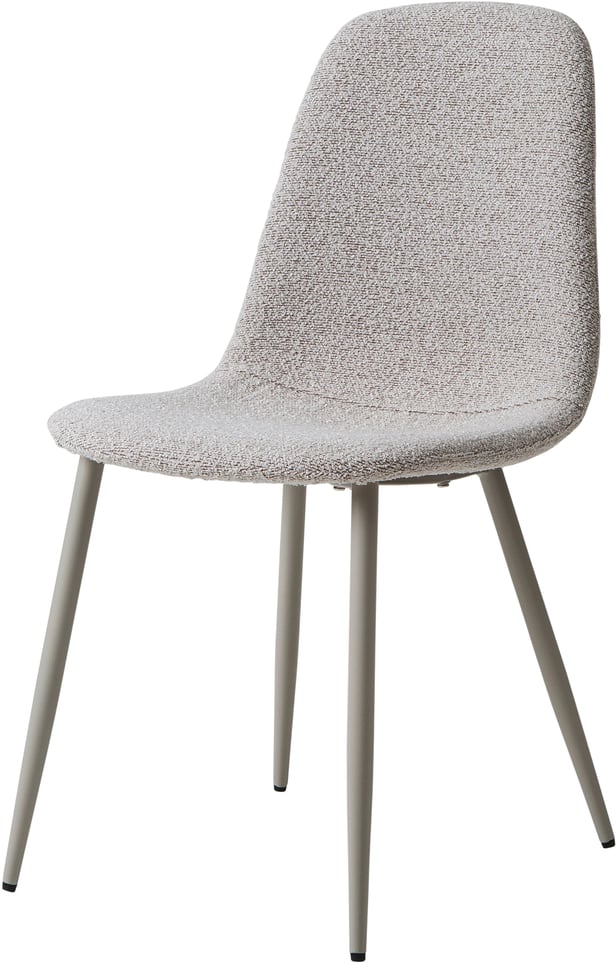 Maria ruokapöydän tuoli, harmaa runko / beige kangas