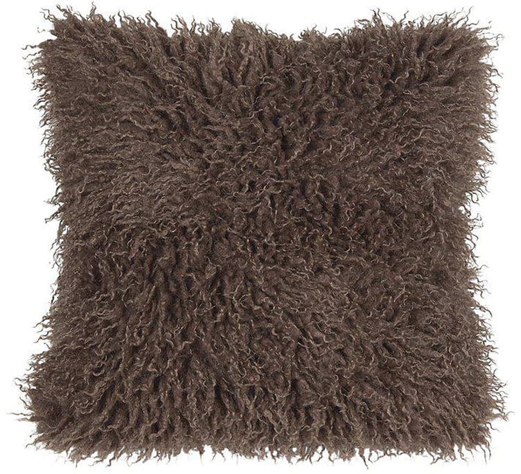 Curly koristetyynynpäällinen 48x48cm ruskea