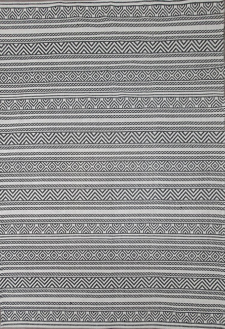 Milan matto 158x230 cm, musta / valkoinen