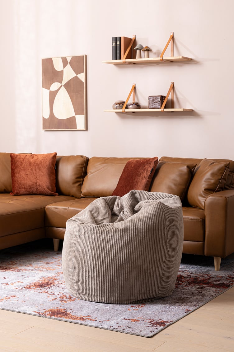 Velvet säkkituoli beige