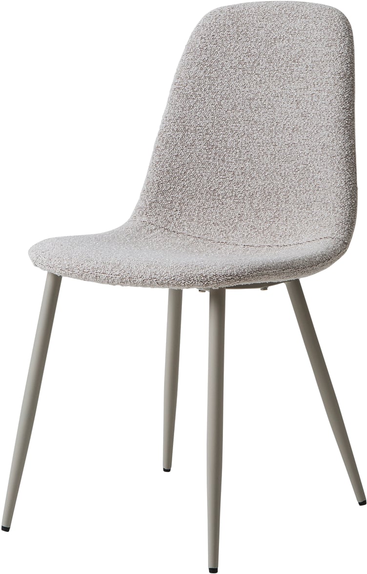 Maria ruokapöydän tuoli, harmaa runko / beige kangas