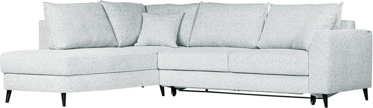 Bellus® Lucca vuodeavokulmasohva (vasen), vaaleanharmaa