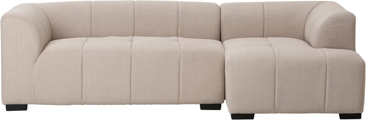 Janice 3-ist. divaanisohva (oikea) beige