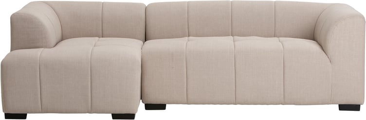 Janice 3-ist. divaanisohva (vasen) beige