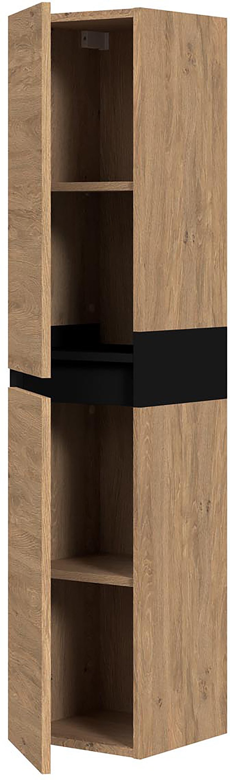 Puhto seinäkaappi, tammi /musta