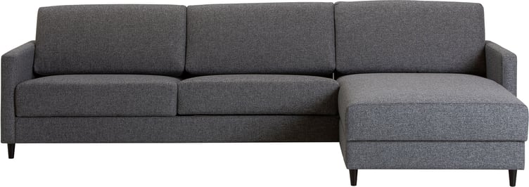 Nobe divaanivuodesohva oikea Sparr 770, jalat musta pyöreä (182cm leveä istuinosa)