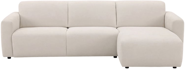 Basel 3-istuttava divaanisohva oikea, beige