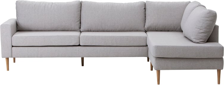 Blink avokulmasohva oikea beige, tammijalka