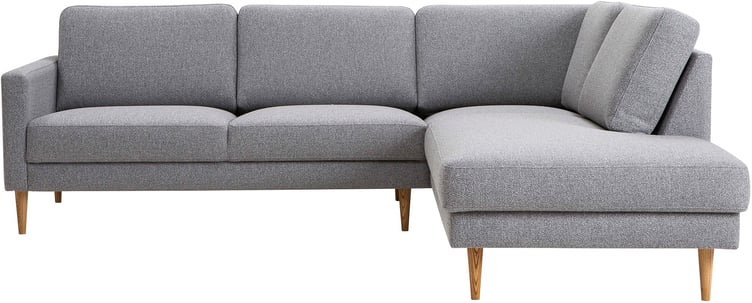 Fox avokulmasohva iso (oikea) harmaa