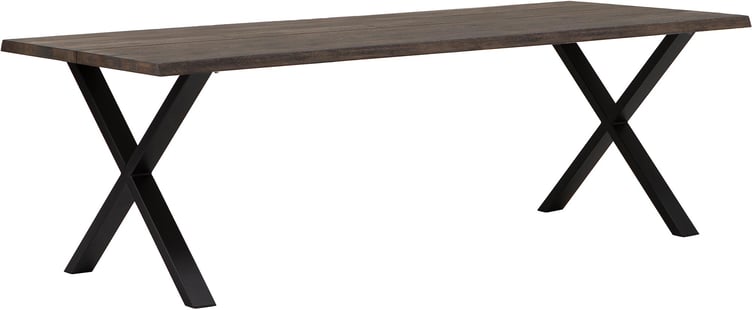 Estelle lankkupöytä 240x95 smoked tammi, X-jalalla