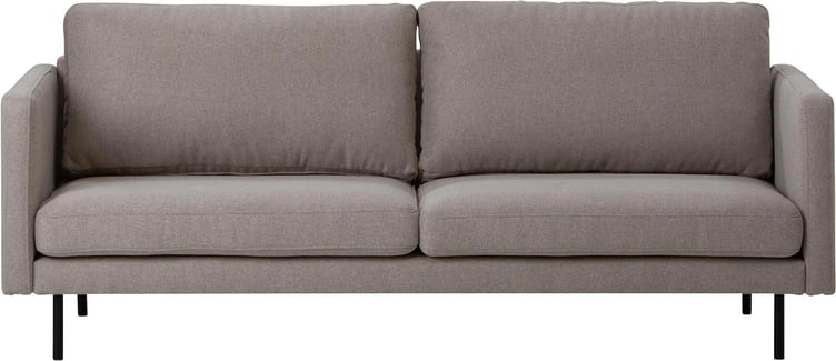 Copenhagen Scandic 3-ist. sohva beige / mustat metallijalat
