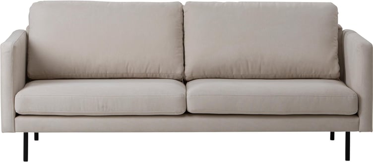 Copenhagen Scandic 3-istuttava sohva, Soro 21 beige / mustat jalat