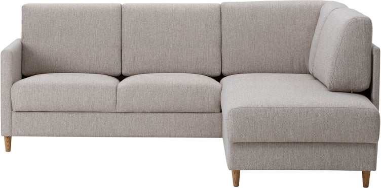 Nobe avokulmavuodesohva oikea, beige, saarni jalka