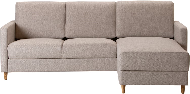 Nobe divaanivuodesohva oikea, Sparr 362, jalat tammi pyöreä (124cm leveä istuinosa)