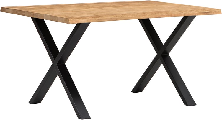 Estelle lankkupöytä 140x95 öljytty tammi, X-jalalla