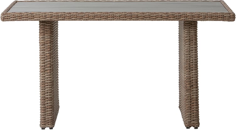 Mode sohvapöytä korkea natural polyrottinki / harmaa easywood