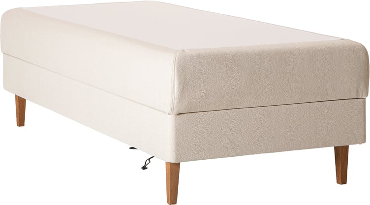 Unelle 500 Viscolux moottorisänky 5-vyöh. visco 90x200cm medium, Fano 03 luonnonvalkoinen, tammijalat
