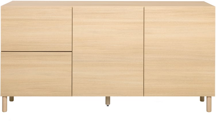 Lakeus senkki nro 5. 148 cm vaalea tammi, puujalka