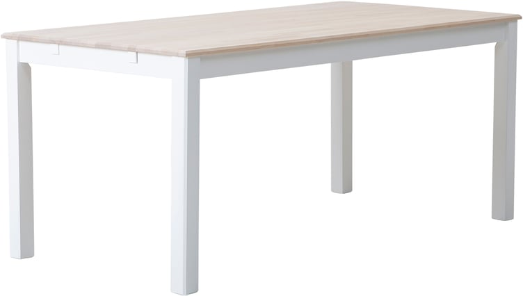 Hovi ruokapöytä 170 cm, valkoinen / koivu valkolakattu