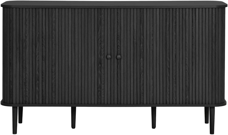 House Nordic Nijar senkki, 2 ovea, musta, 140x40x79 cm