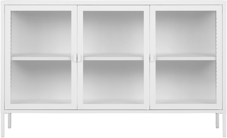 House Nordic Brisbane senkki 3-ovea 140x40x85 cm, valkoinen