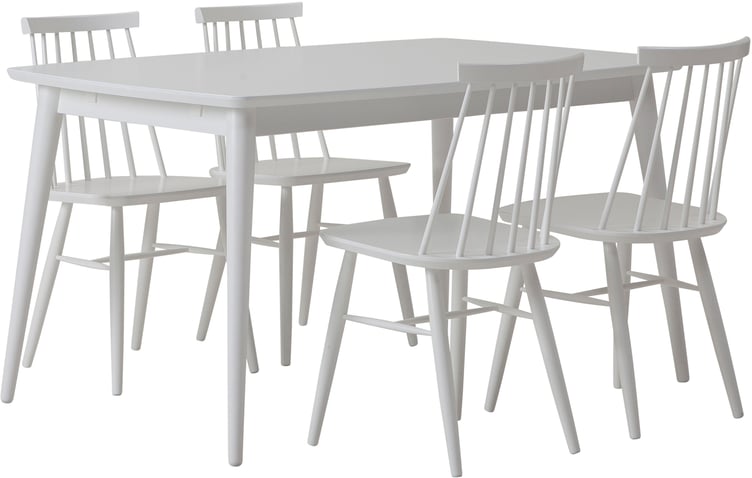 Reino ruokailuryhmä 140x90 neljälle, valkoinen