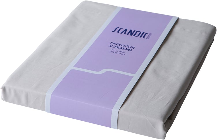 Scandic Collection parivuoteen aluslakana 240 x 270 beige