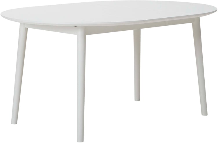 Pinja jatkettava ruokapöytä pyöreä 110+45cm valkoinen