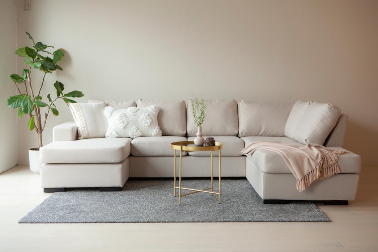 Nevada u-kulmasohva (oikea) beige