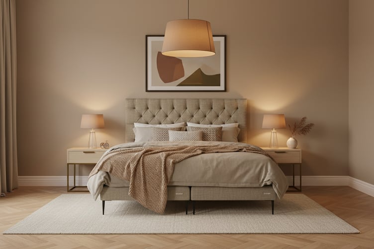 Dual jenkkisänky 180x200cm (sis. Heaven-petauspatja) Lineo 3880 ruskea