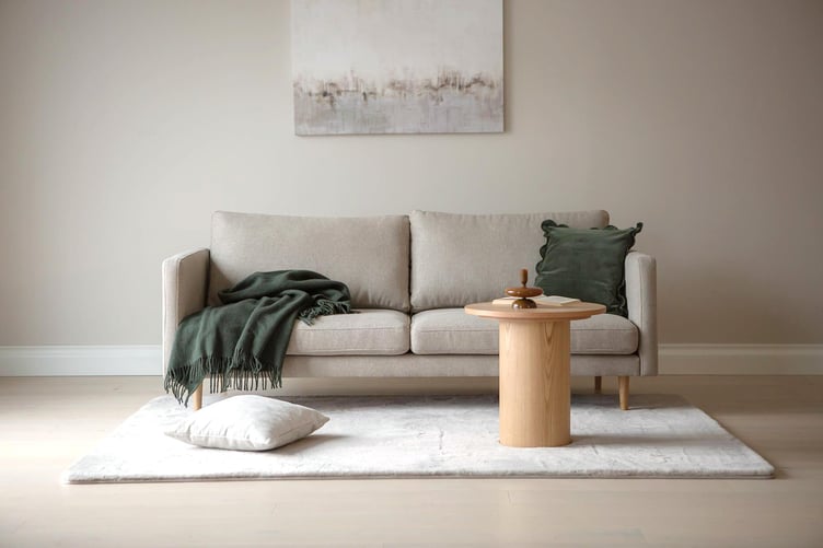 Copenhagen Scandic 3-ist. sohva beige / tammijalat