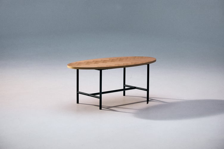 Casetti sohvapöytä 100x50, tammi/musta