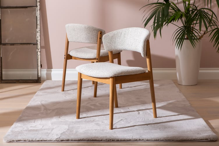 Niela ruokapöydän tuoli, natural tammi / beige kangas