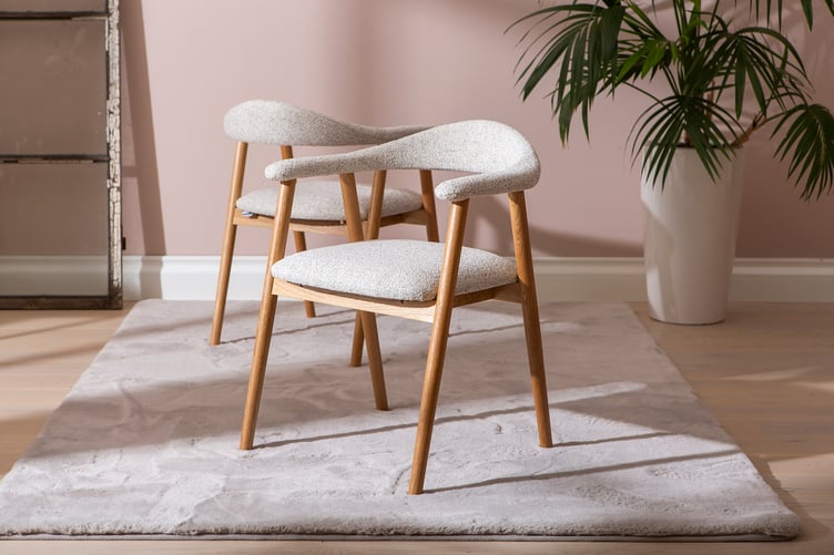 Nicola ruokapöydän tuoli, natural tammi / beige kangas