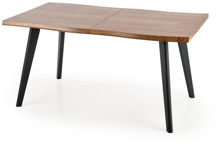 Sola ruokapöytä jatkettava 120-180cm, natural tammi (mdf) / musta