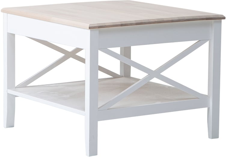 Hovi sohvapöytä 65cm, valkoinen/valkolakattu koivu