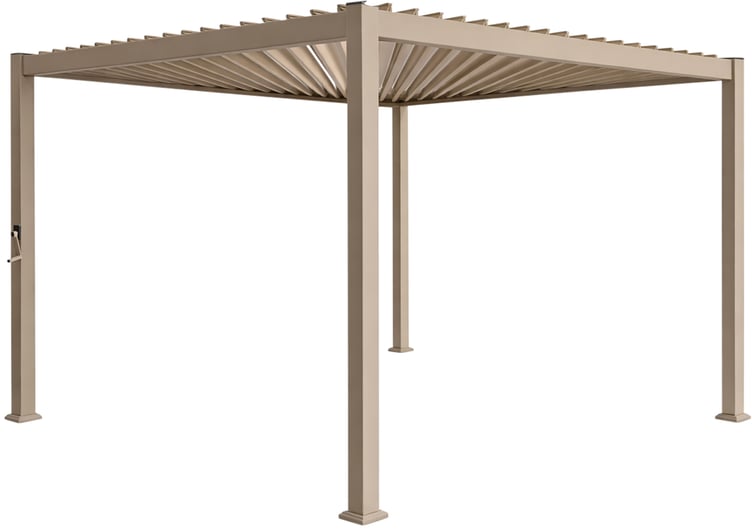 Nordic paviljonki 3x4m säleikkökatolla, khaki