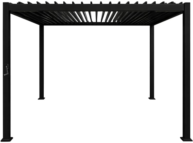 Nordic paviljonki 3x3m säleikkökatolla, musta