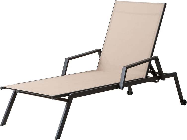 Fresco aurinkosänky khaki/musta