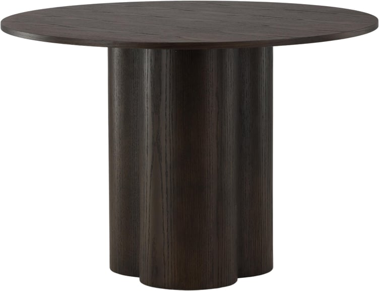 Olivia ruokapöytä pyöreä 110 cm ruskea