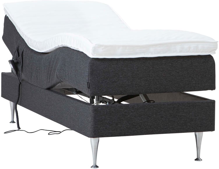 Sense moottorisänky 90x200 petauspatjalla, pocket, antrasiitti