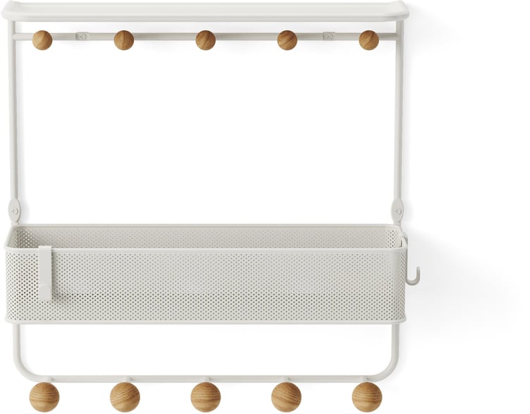 Umbra Estique hylly/naulakko 31x32, valkoinen